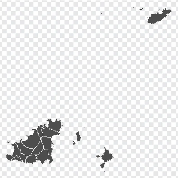Leere Landkarte Von Guernsey Hochwertige Karte Von Guernsey Mit Provinzen — Stockvektor