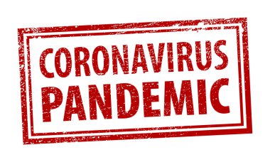 CORONAVIRUS PANDEMIC dikdörtgen grunge çerçeveli mühür damgalı beyaz arka plan. Kırmızı vektör dikdörtgen desenli mühür damgası. Dikdörtgen içinde CORONAVIRUS PANDEMIC metin. Hisse senedi. EPS10.