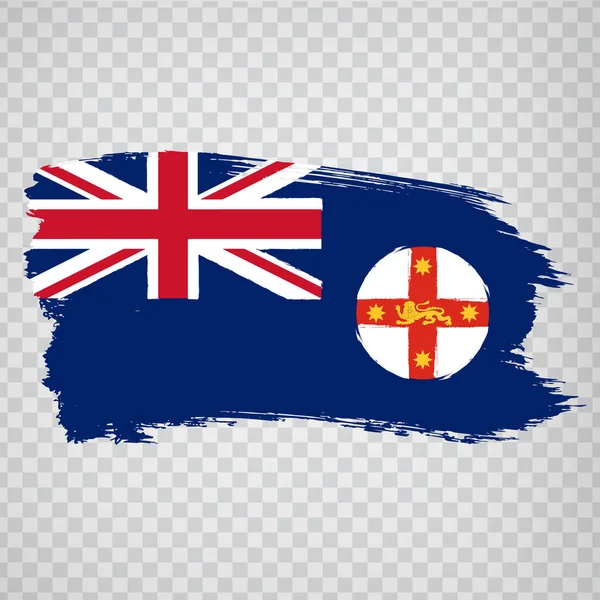 Flagge Von New South Wales Flagstate New South Wales Auf — Stockvektor