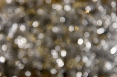 Gümüş tatil soyut glitter arka plan, bulanık bokeh defocused