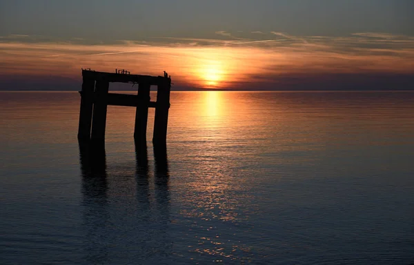 Vista mare serale — Foto Stock