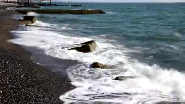 Prachtige zee surf — Stockvideo
