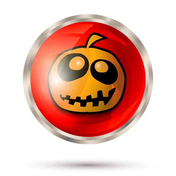 Symbol für den Halloween-Knopf — Stockvektor