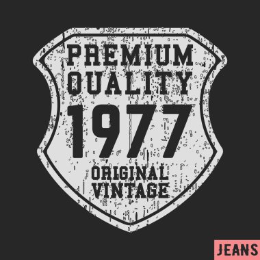 1977 kalkan vintage damgası