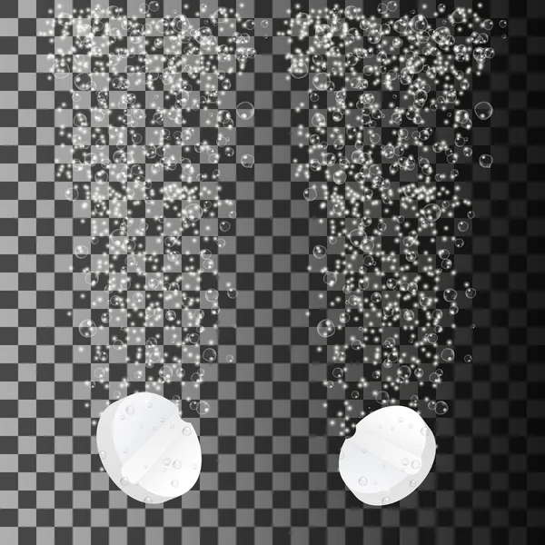 Brustablett lösliga tabletter — Stock vektor