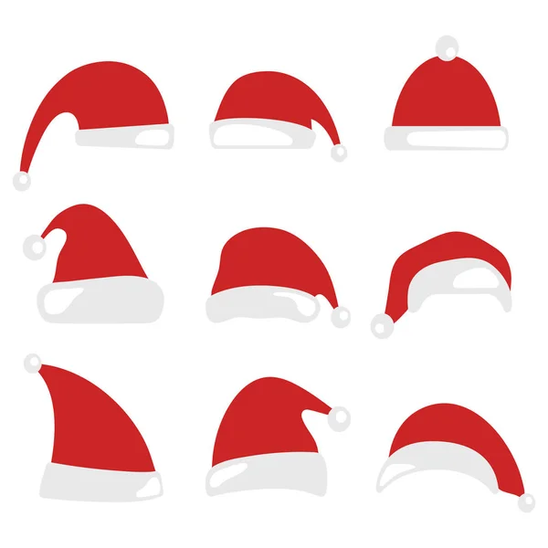 Karácsonyi Santa Claus kalap — Stock Vector