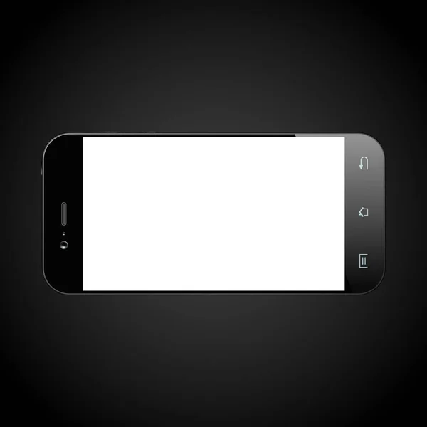 Smartphone czarno na białym — Wektor stockowy