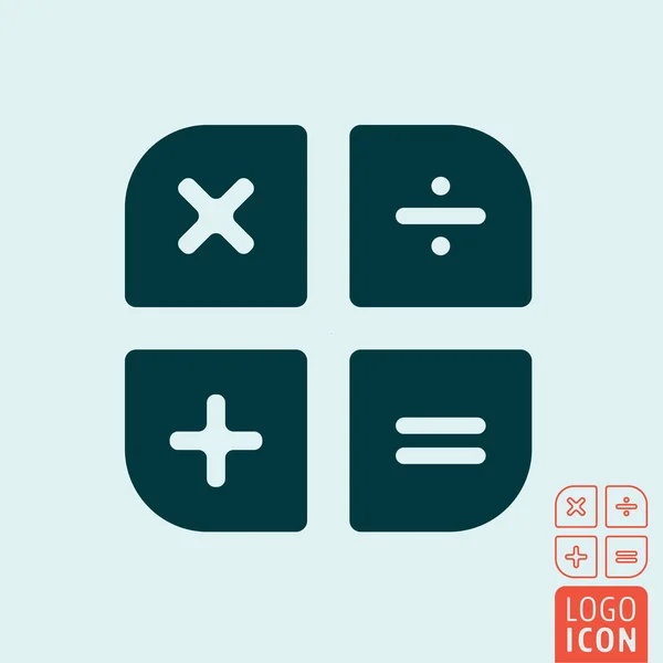 Calculator icon isolated — Stock Vector