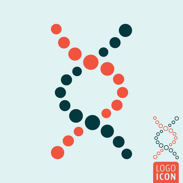 Icono de ADN aislado — Vector de stock