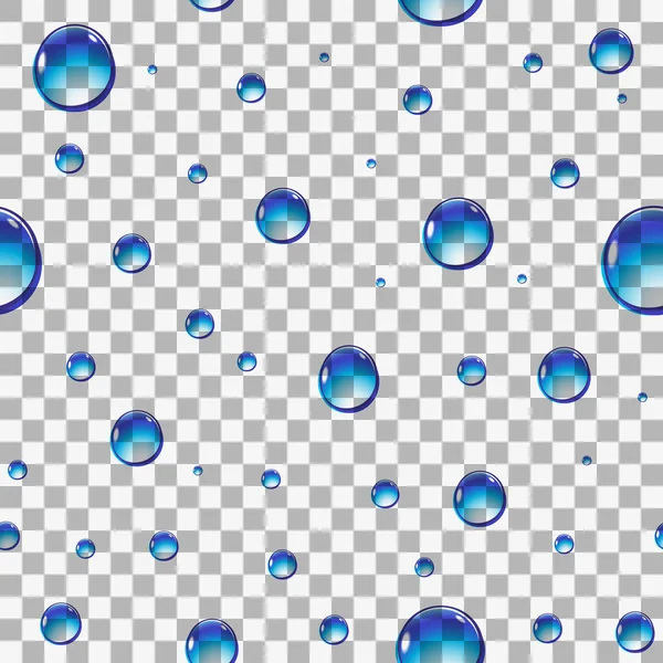 Gotas de agua sin costura — Vector de stock