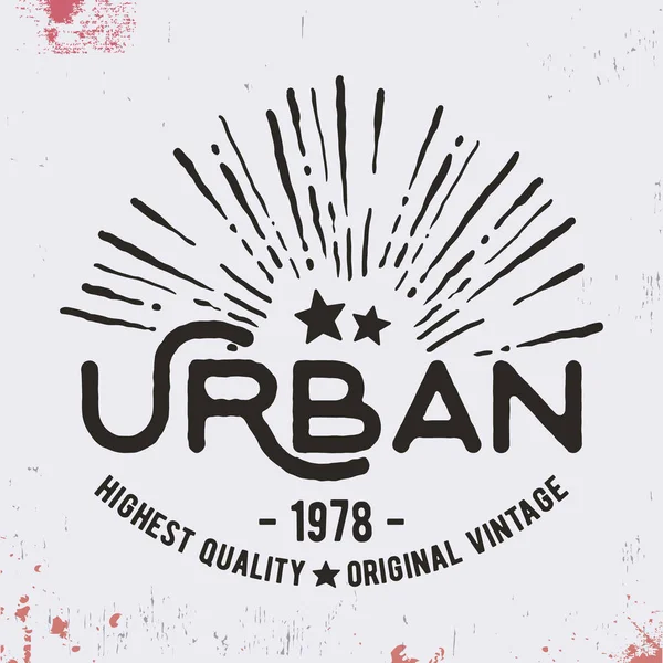 Timbre vintage urbain — Image vectorielle