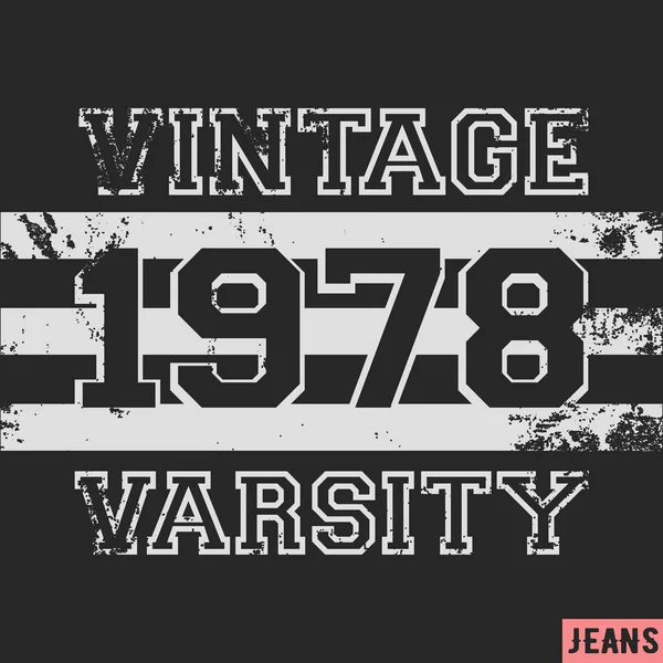 Número sello vintage — Vector de stock