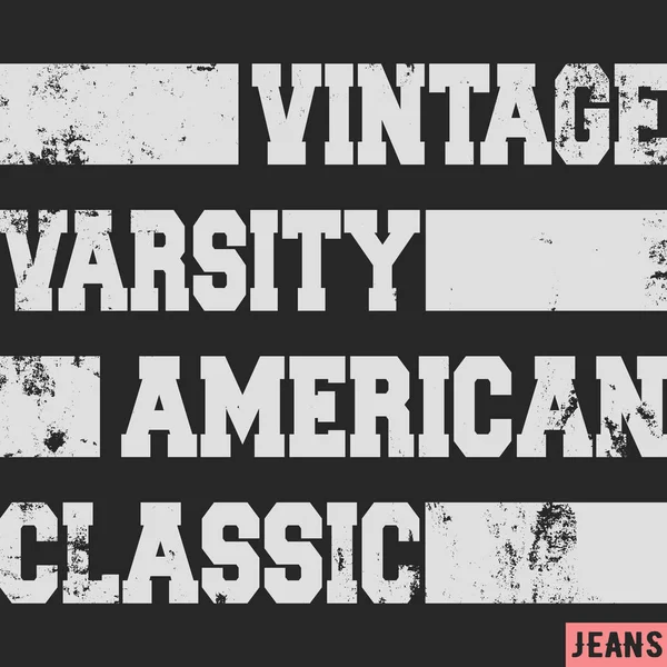 Sello vintage clásico americano — Vector de stock
