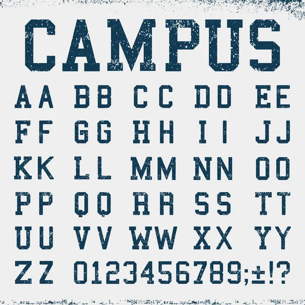 Kolej yazı tipi alfabe