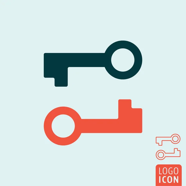 Key icon isolated — Stock Vector