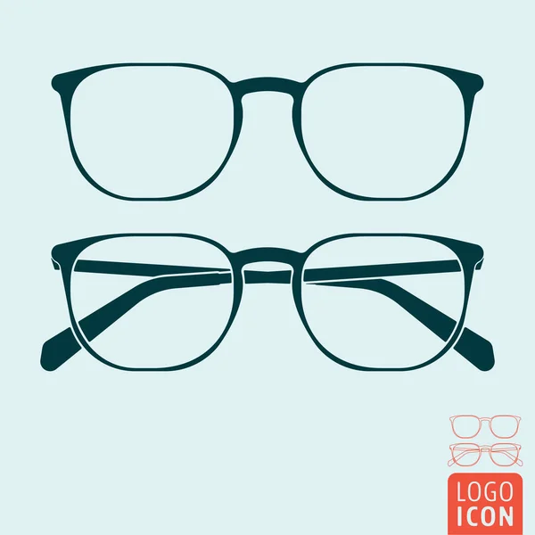 Ikon kacamata terisolasi - Stok Vektor