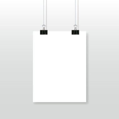 Kağıt poster boş şablon