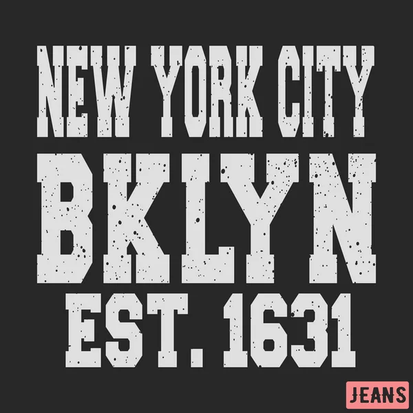 Бруклін Нью-Йорк vintage штамп — стоковий вектор