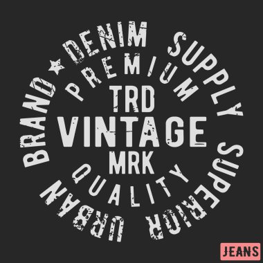 Vintage yuvarlak mühür damgası