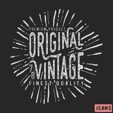 Orijinal vintage damgası