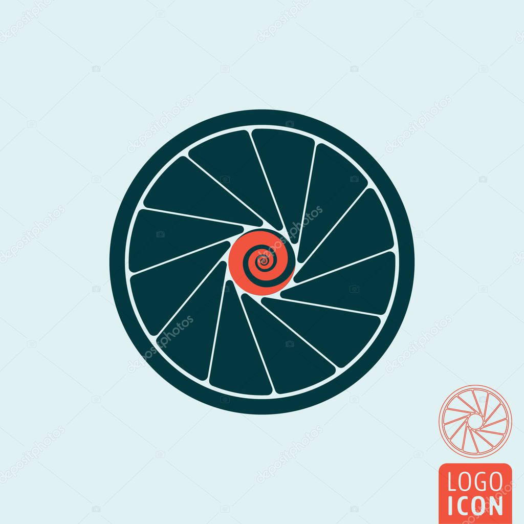Turbine icon. Jet engine symbol. Vector illustration