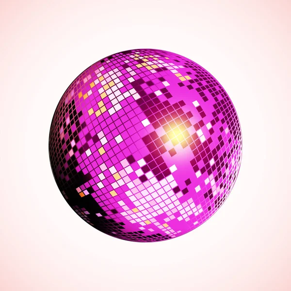 Disco icono de bola — Vector de stock