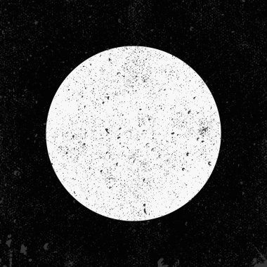 Siyah arkaplanda Grunge çemberi