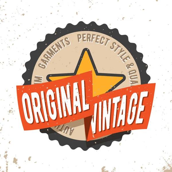 Original vintage runda sigill stämpel — Stock vektor