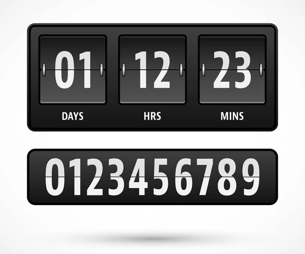 Countdown timer sjabloon — Stockvector