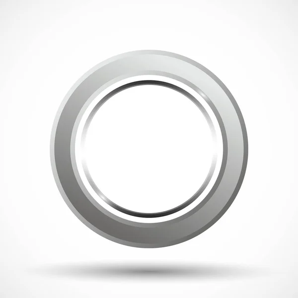 Metal Ring Vector, Circle, Silver — Stock Vector © gudo #12181685