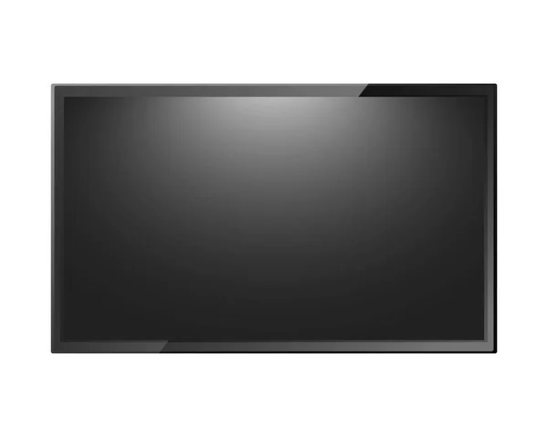 Modern TV blank screen isolated — Stock Vector