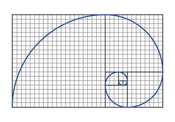 Golden ratio symbol — Stock Vector