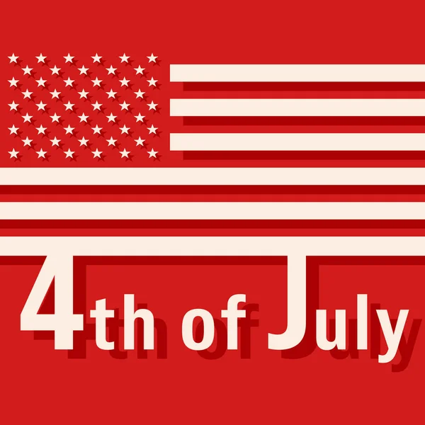 4. Juli - US-Unabhängigkeitstag — Stockvektor