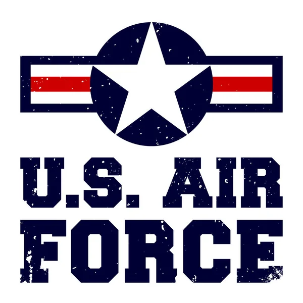 T-shirt tryck design US Air Force — Stock vektor