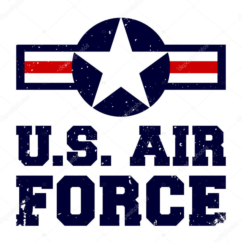 T-shirt print design U.S. Air Force