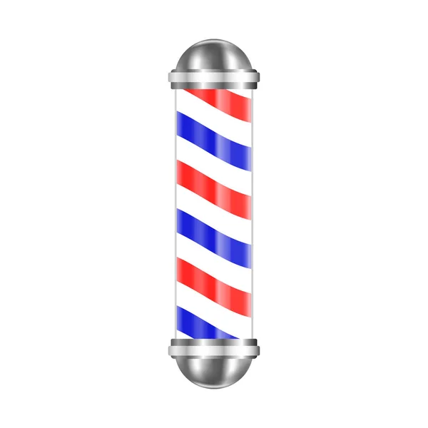 Barbería poste aislado — Vector de stock