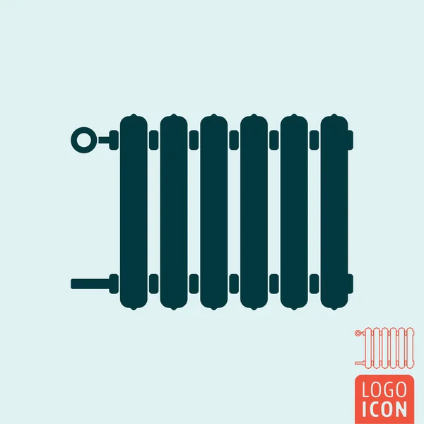 Icono del radiador aislado — Vector de stock