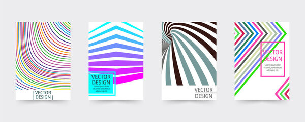 Набор шаблонов геометрических крышек
