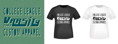 T-shirt baskı vintage tasarımı