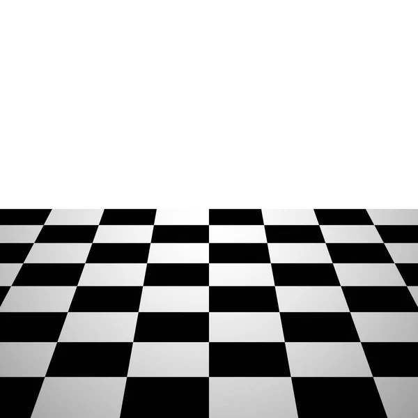 체스 보드 배경 관점 보기 — 스톡 벡터