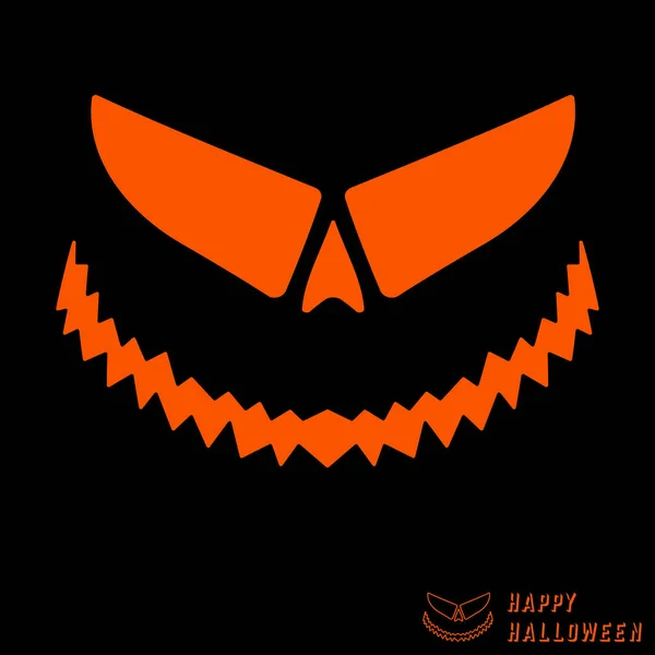 Halloween plantilla de calabaza de miedo — Vector de stock