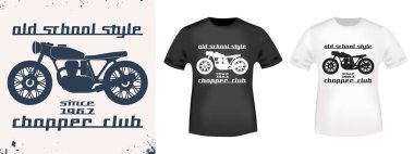 T-shirt baskı vintage tasarımı