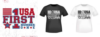 T-shirt baskı vintage tasarımı