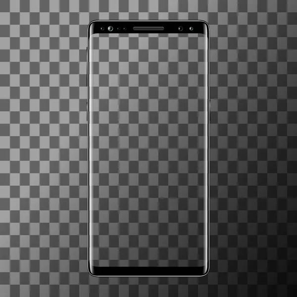 Saydam arka plan üzerinde izole Smartphone