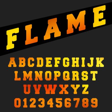 Alfabe yazı şablonu