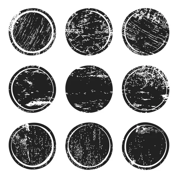 Κύκλοι υφή μαύρο grunge — Διανυσματικό Αρχείο
