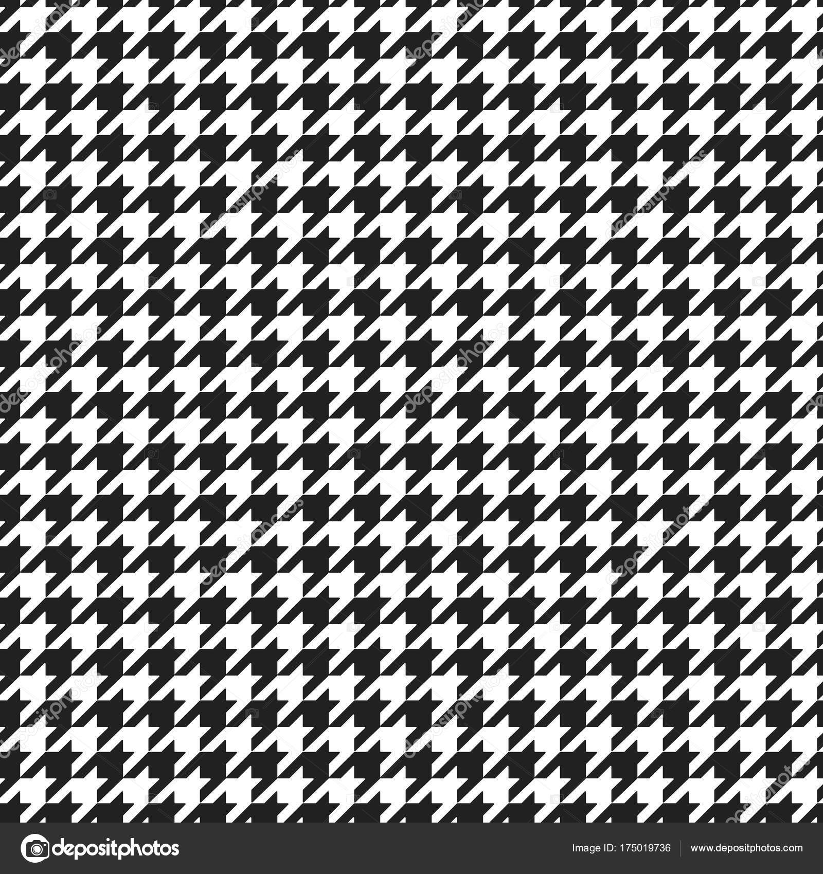 imagem vetorial de padrão de houndstooth grande preto e branco. conceito  abstrato elemento gráfico xadrez glen inglês para moda 10551609 Vetor no  Vecteezy