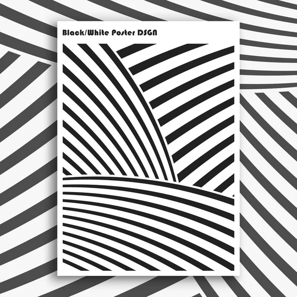Poster interno in bianco e nero — Vettoriale Stock