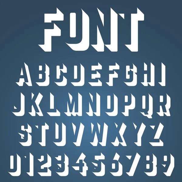 Alphabet font incomplete design — Stock Vector