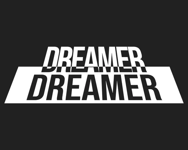 Отпечаток футболки Dreamer — стоковый вектор